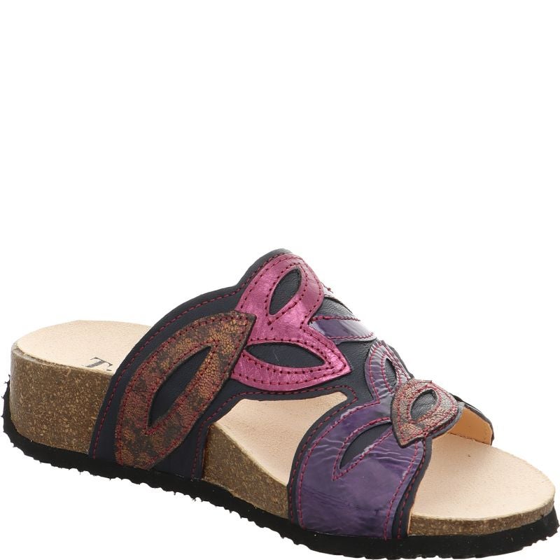 Think MIZZI DAMEN Mules - Material: Leather in Blue