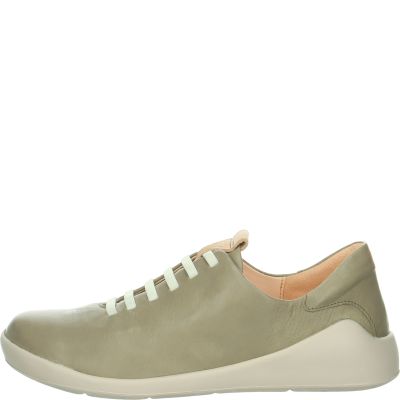 Think DUENE Woman Sneakers low - Material: Leather in olive