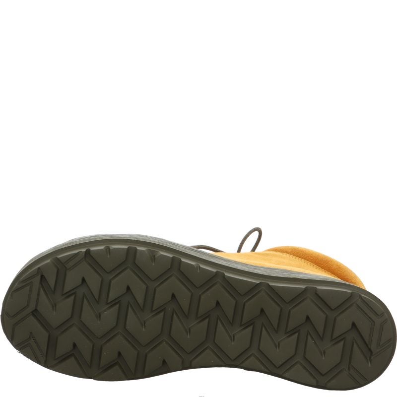 Think COMODA Woman Ankle boot - Material: Leather in Yellow