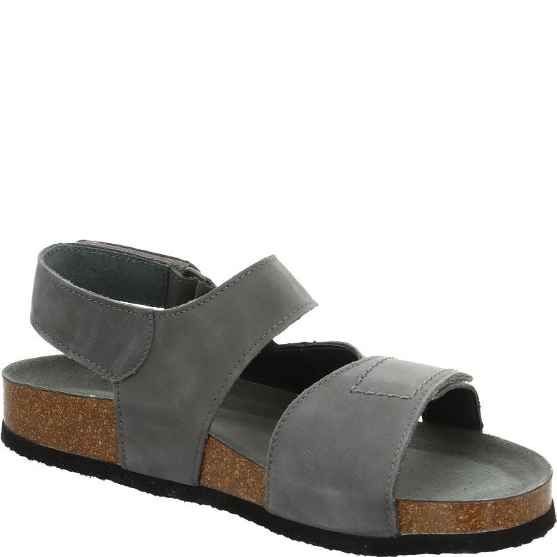 Think WOLFI Men Sandal - Material: Leather in Grey