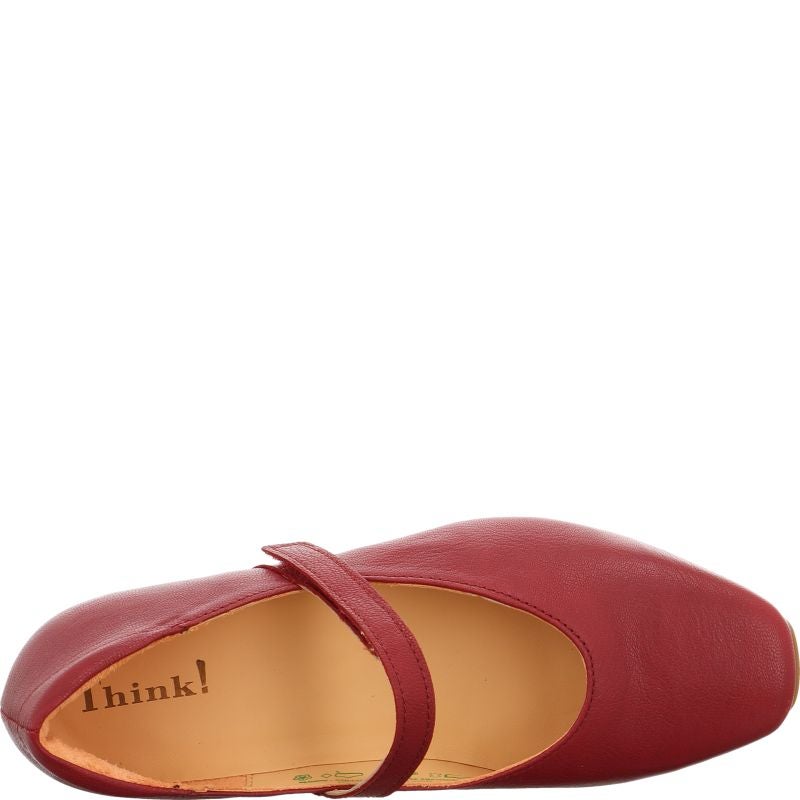 Think GAUDI Ballerina - Material: Leather in Red