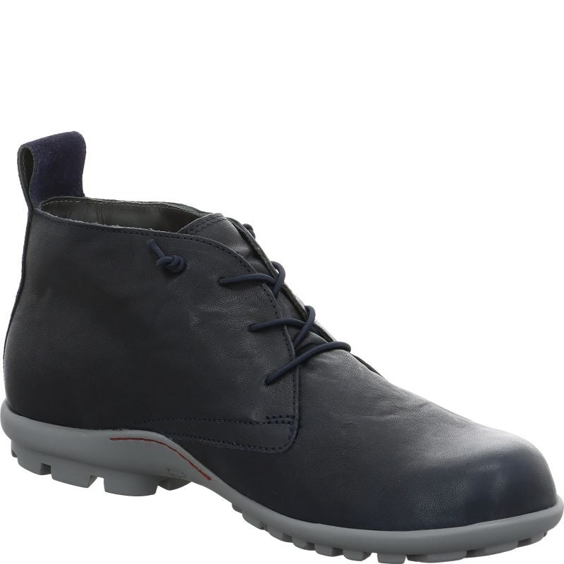Think! KONG Herren Ankle Boots - Material: Leder in Blau