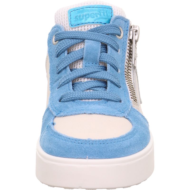 Superfit STELLA Mädchen Sneaker low - Material: Leder/Sonstiges Material/Textil in Blau