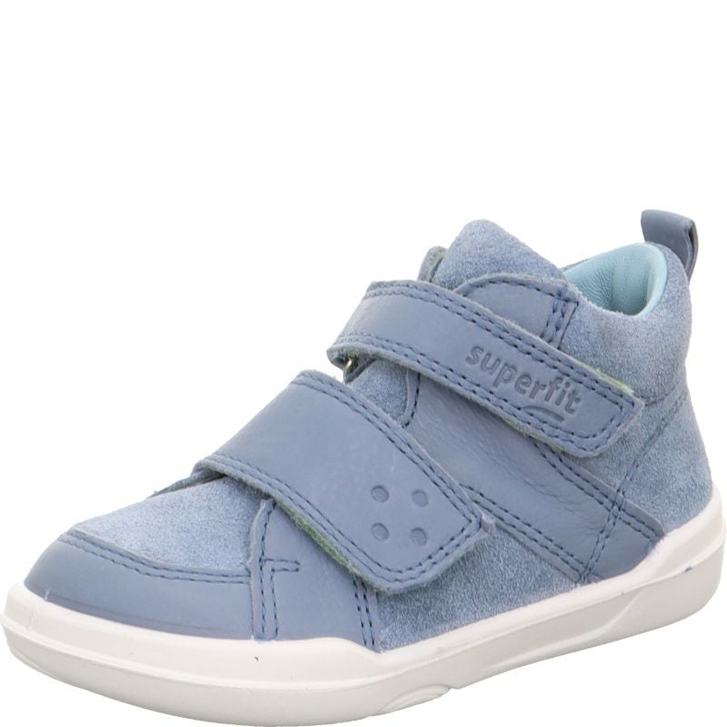 Superfit SUPERFREE Unisex, Jungen Sneaker high - Material: Leder in Blau