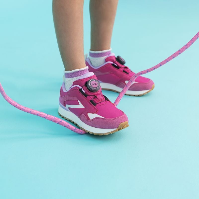 Superfit DASH Sneakers low - Material: Leder/Sonstiges Material/Texti in Pink