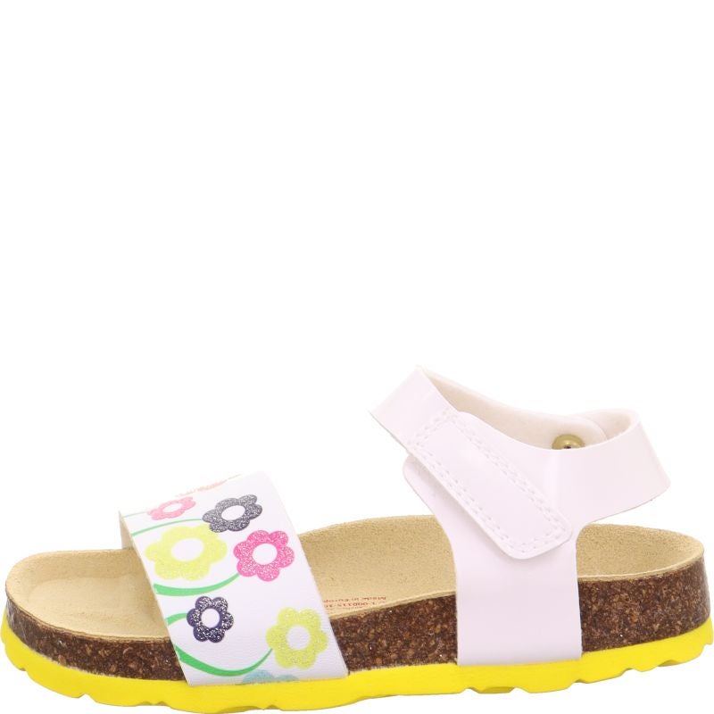 Superfit FUSSBETTPANTOFFEL Girls Sandal - Material: Sonstiges Material in White
