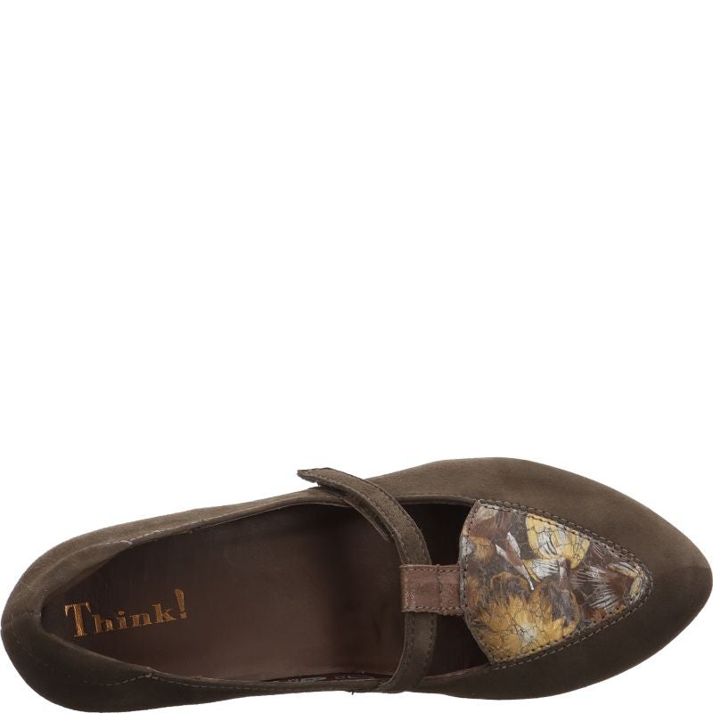 Think GRACE Woman Pumps - Material: Leather in Grey
