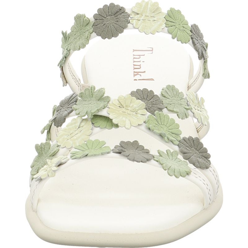 Think! VIVI Damen Pantolette - Material: Leder in Weiß