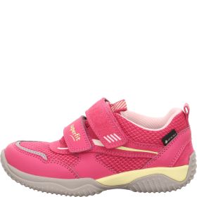 Superfit STORM Girls Sneakers low - Material: Leder/Sonstiges Material/Texti in Pink