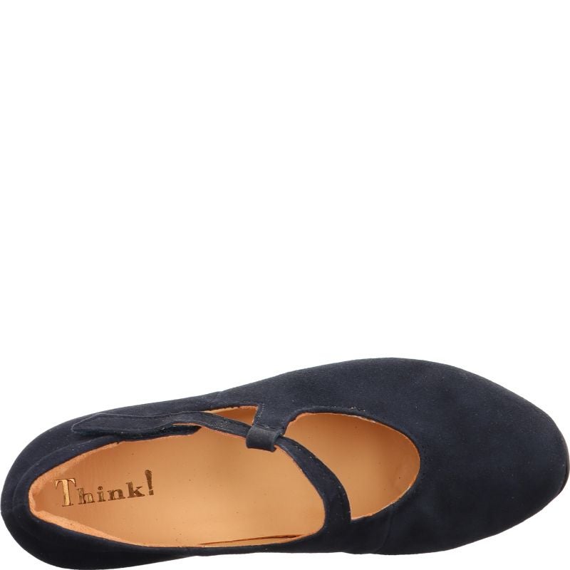 Think! AIDA Damen Pumps - Material: Leder in Blau