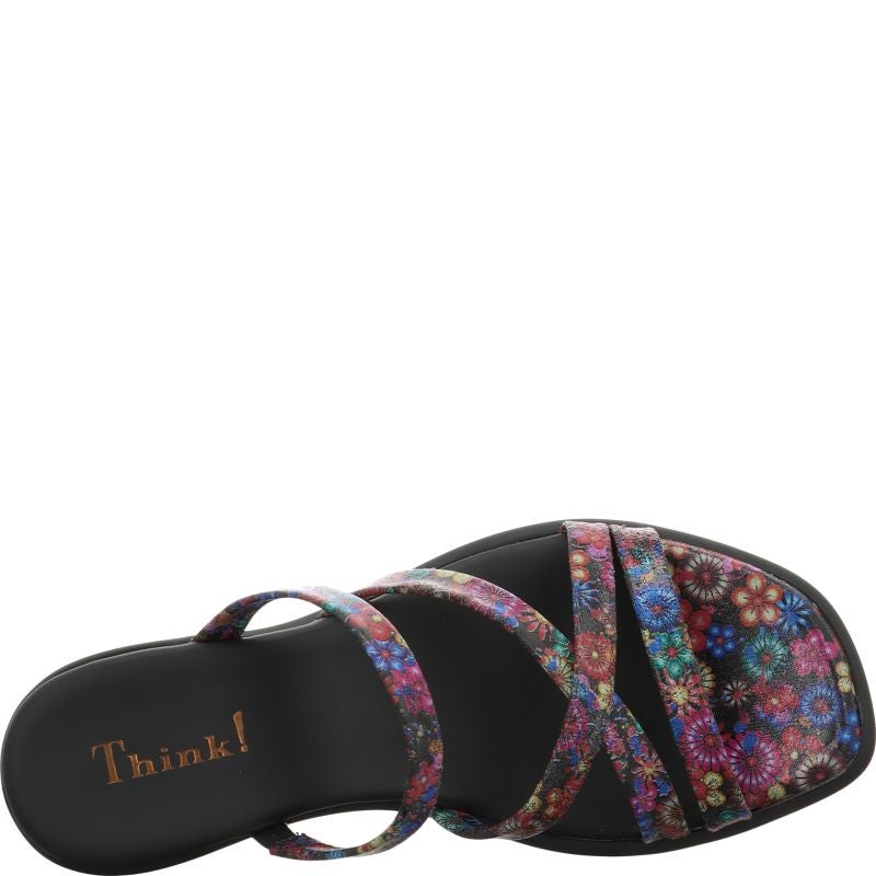 Think! VIVI Damen Pantolette - Material: Leder in Schwarz