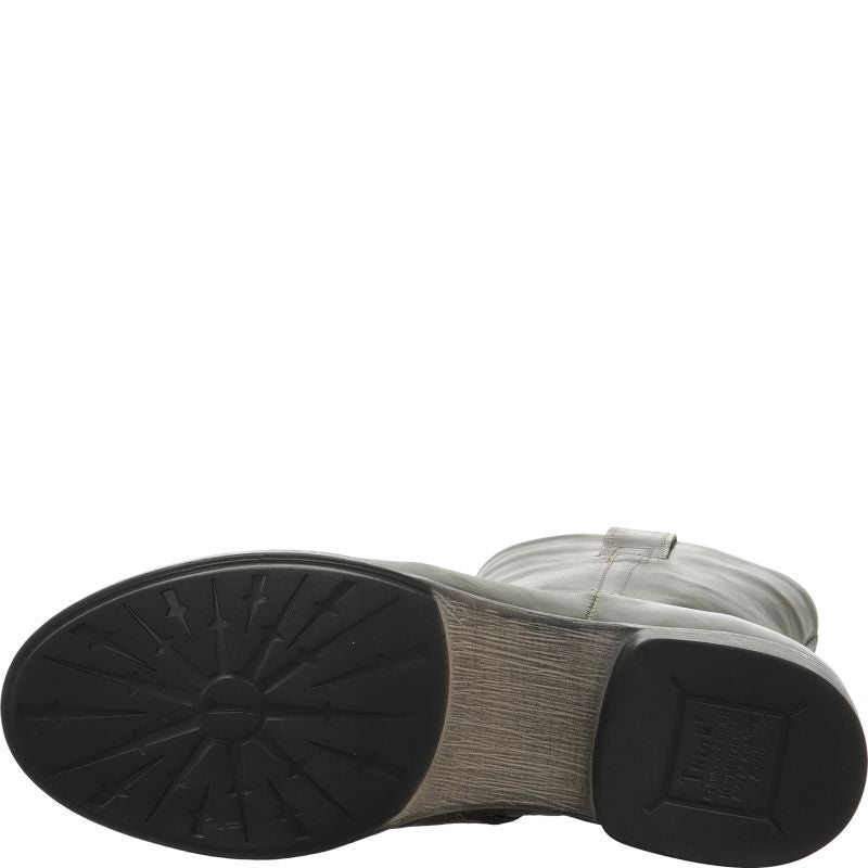 Think! AGRAT Damen Stiefelette - Material: Leder in Oliv
