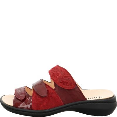 Think! CAMILLA Damen Pantolette - Material: Leder in Rot