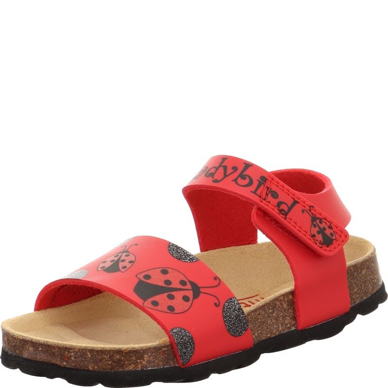 Superfit FUSSBETTPANTOFFEL Girls Sandal - Material: Sonstiges Material in Red