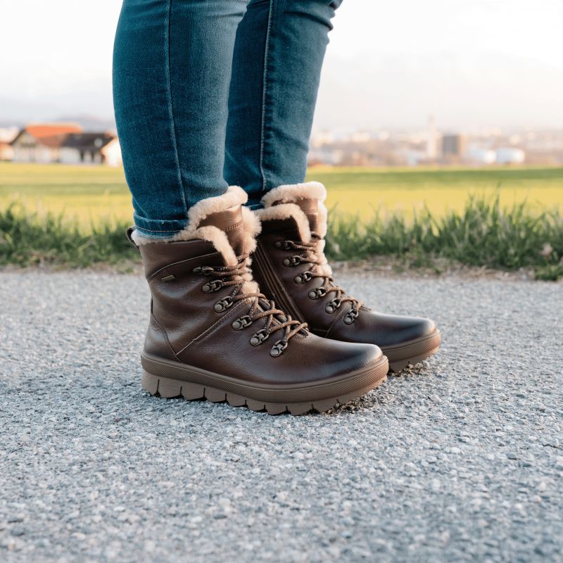 Legero NOVARA Damen Schnürboots - Material: Leder in Braun