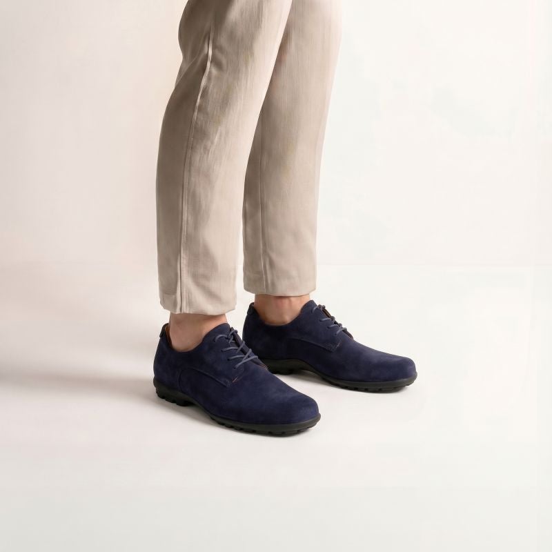 Think KONG HERREN Men Lace up shoe - Material: Leather in Blue