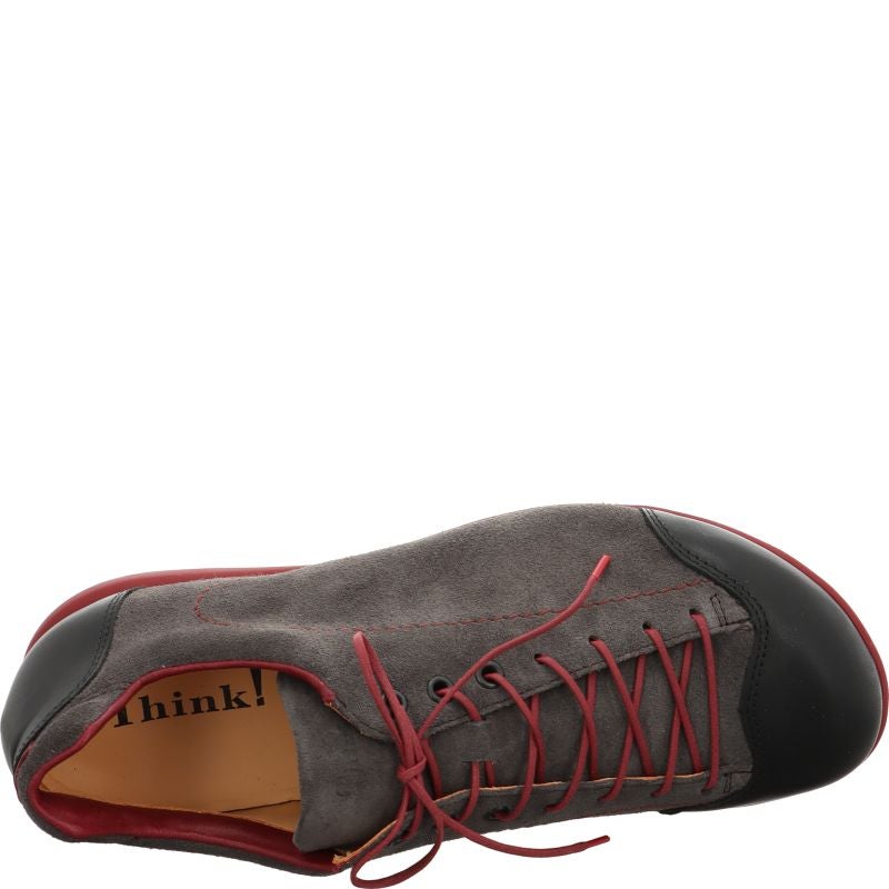 Think KONG HERREN Men Lace up shoe - Material: Leather in Black