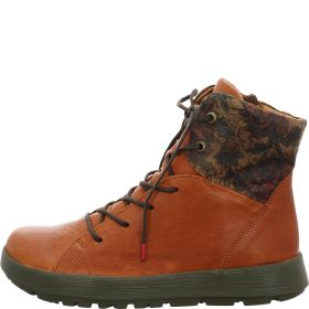 Think COMODA Woman Lace-up boot - Material: Leather in Brown