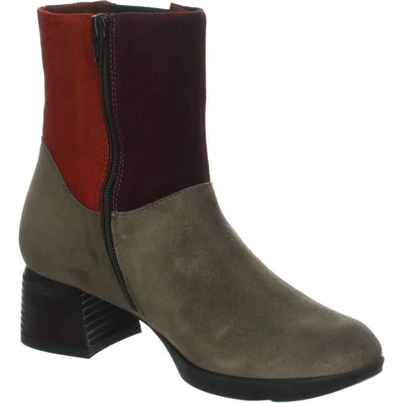 Think NOLA Woman Ankle boot - Material: Leather in Grey
