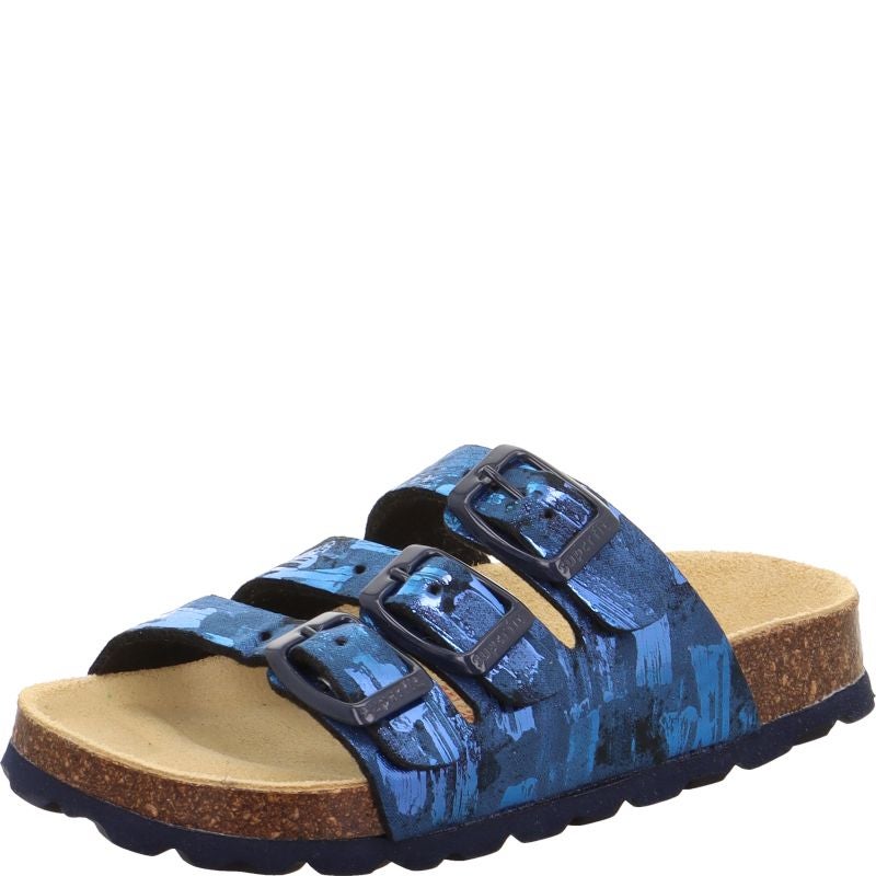 Superfit FUSSBETTPANTOFFEL Girls Slipper - Material: Sonstiges Material in Blue