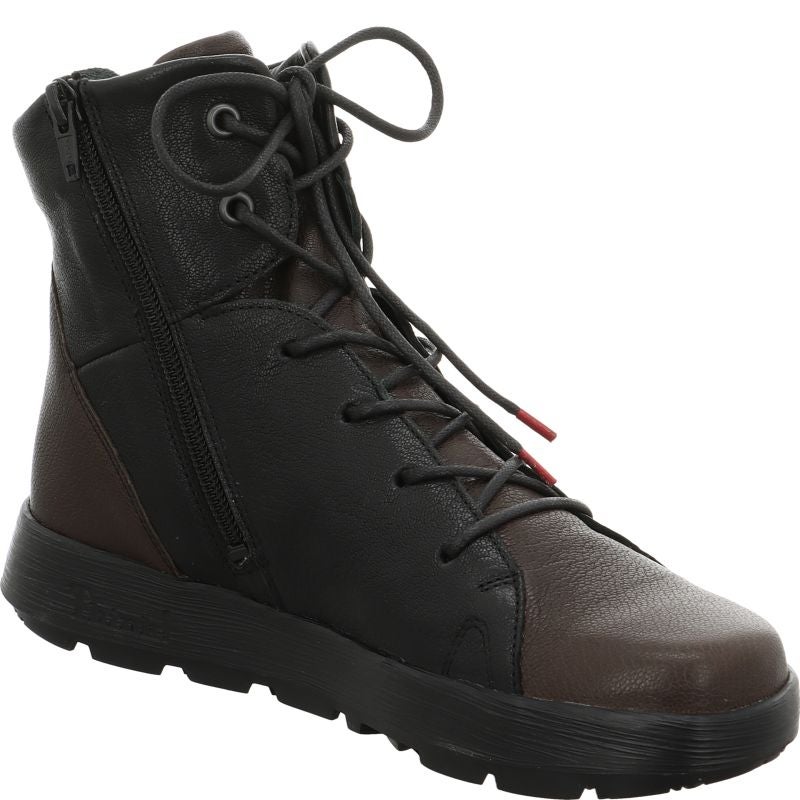 Think! COMODA Damen Stiefelette - Material: Leder in Grau