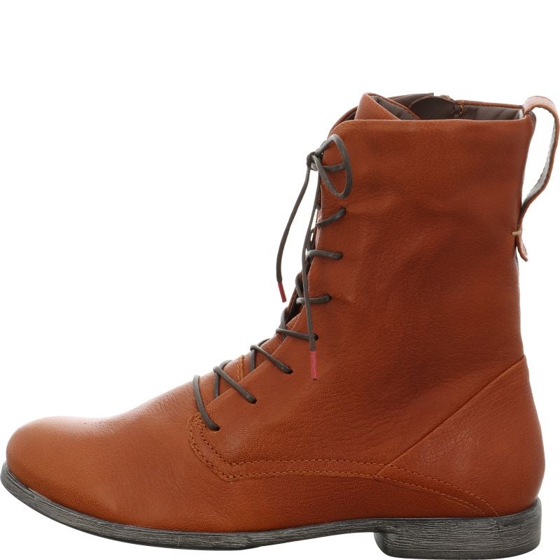 Think AGRAT Woman Ankle boot - Material: Leather in Brown