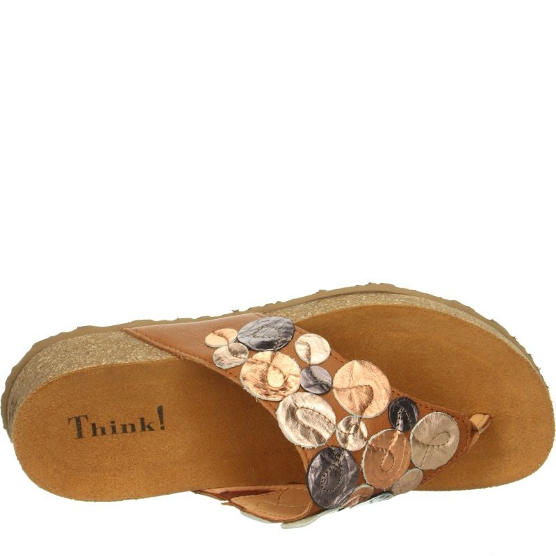 Think KOAK DAMEN Woman Mules - Material: Leather in Brown