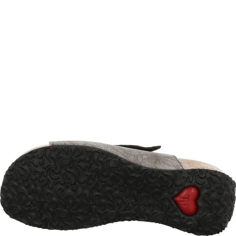 Think MIZZI DAMEN Mules - Material: Leather in Grey