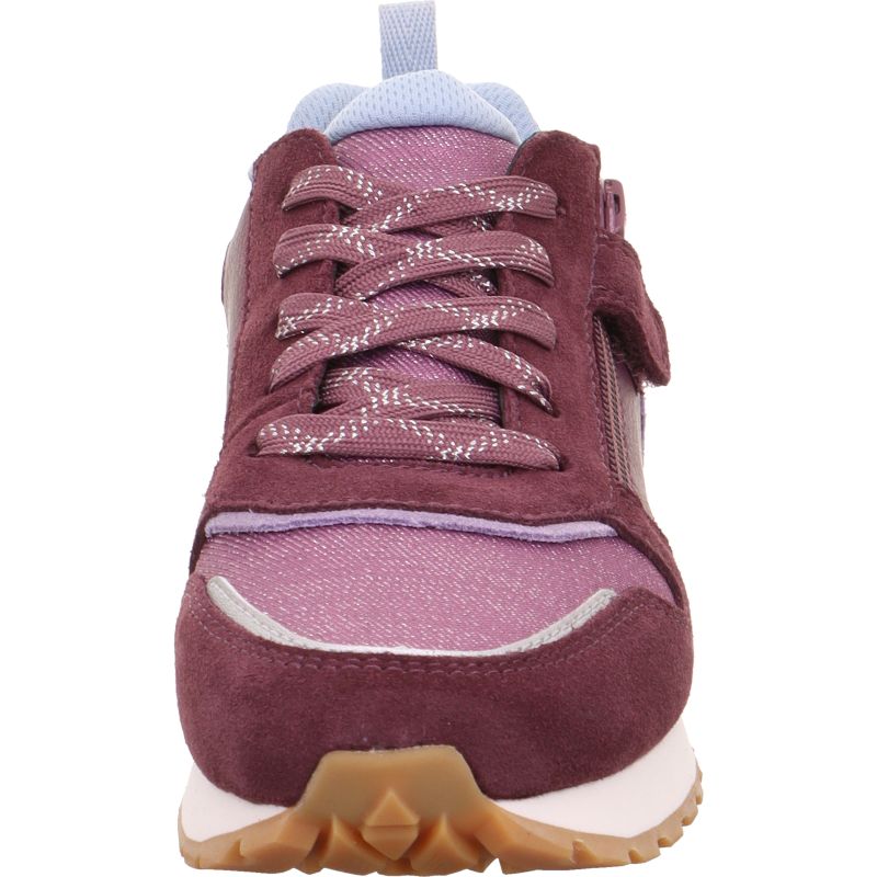 Superfit DASH Sneaker low - Material: Leder/Sonstiges Material/Textil in Rot