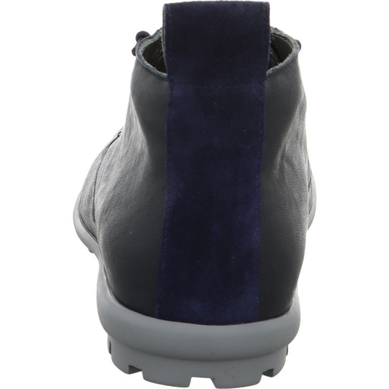 Think! KONG Herren Ankle Boots - Material: Leder in Blau