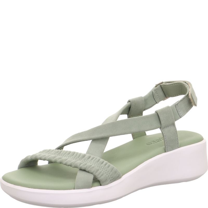Legero EASY Damen Sandale - Material: Leder in Grün