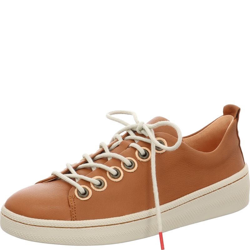 Think KUMI Woman Sneakers low - Material: Leather in Brown