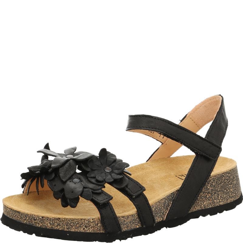 Think KOAK DAMEN Woman Strap sandal - Material: Leather in Black