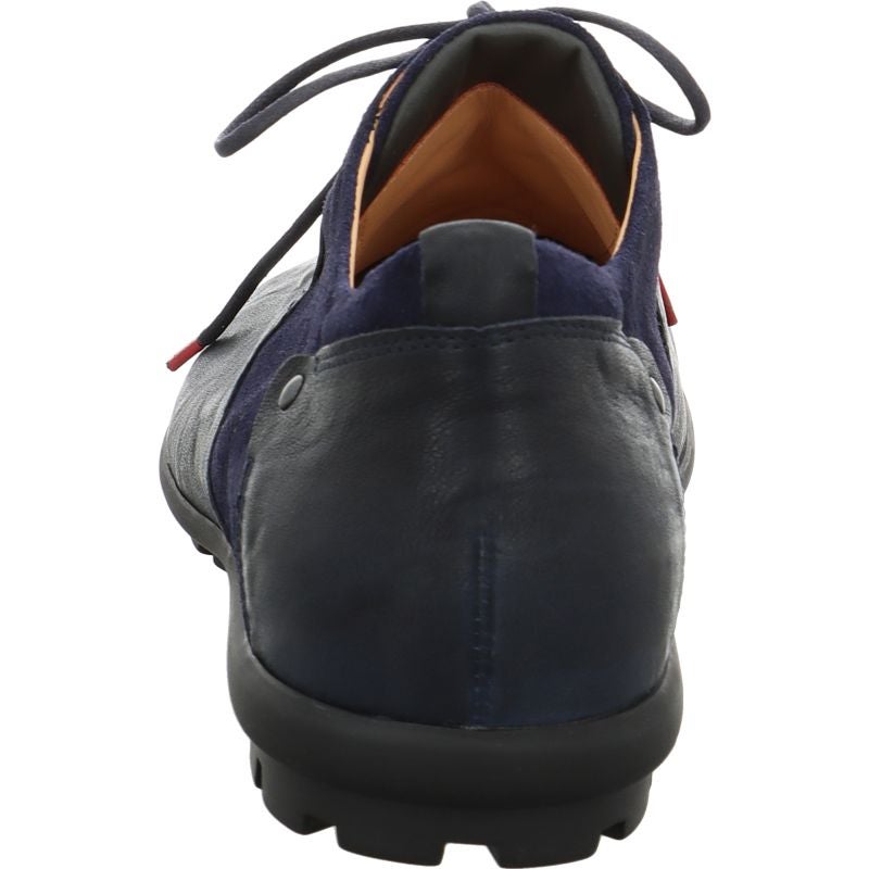 Think KONG HERREN Men Lace up shoe - Material: Leather in Blue