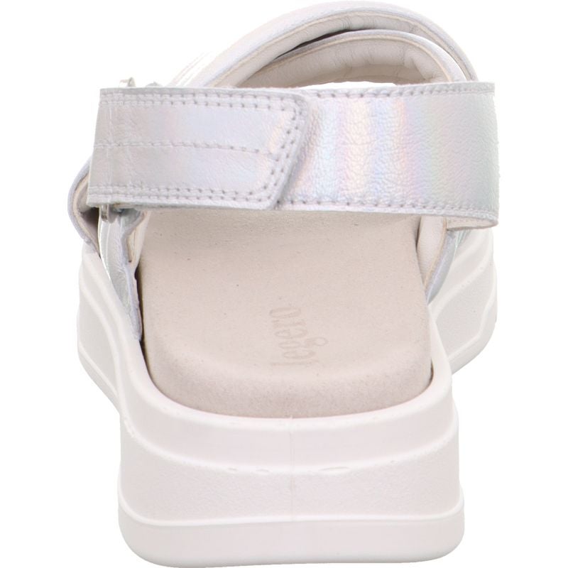 Legero SUNWALKER Damen Plateau-Sandale - Material: Leder in Metallic