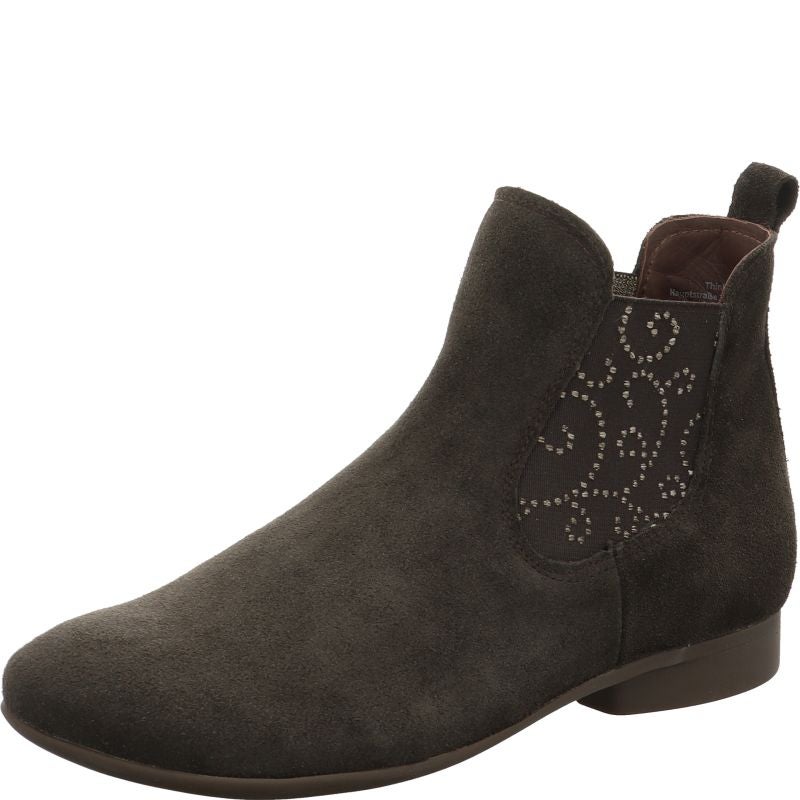 Think! GUAD2 Damen Chelsea Boots - Material: Leder in Braun