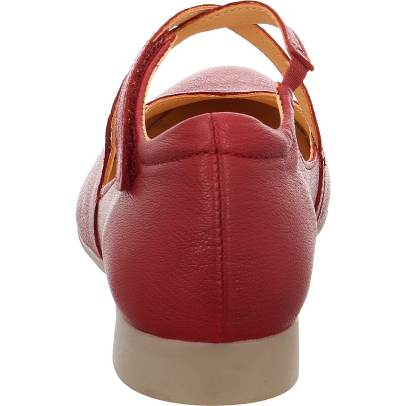 Think! GUAD2 Damen Ballerina - Material: Leder in Rot