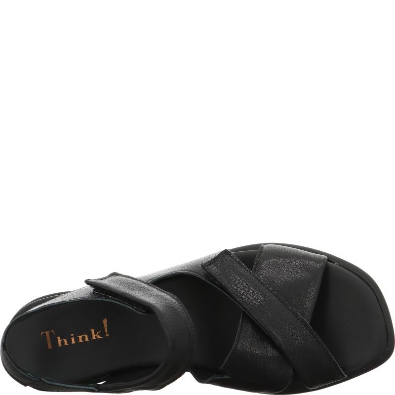 Think! VIVI Damen Sandalette - Material: Leder in Schwarz