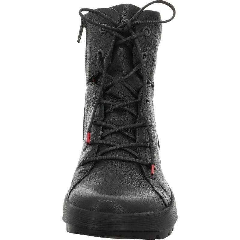 Think COMODA Woman Lace-up boot - Material: Leather in Black