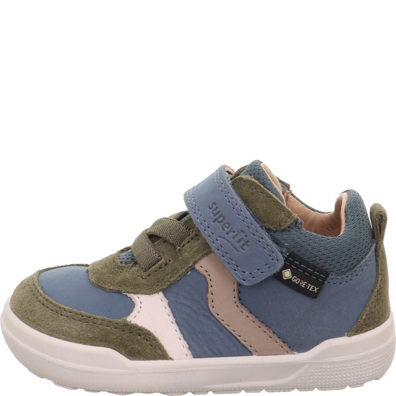 Superfit SUPERFREE 2.0 Jungen Sneaker high - Material: Leder/Textil in Grün