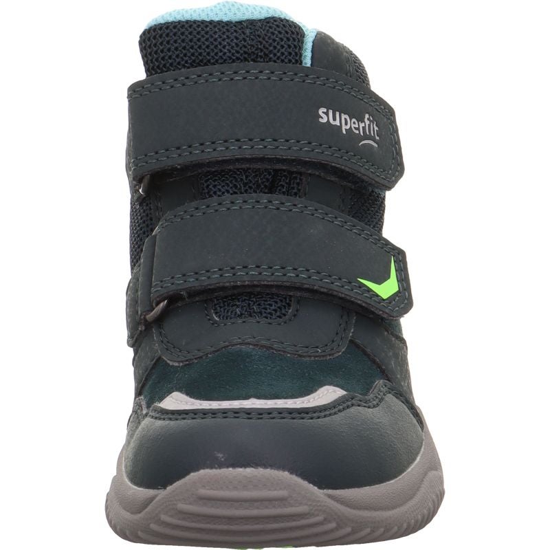 Superfit STORM Unisex | Boys Sneakers high - Material: Leder/Sonstiges Material/Texti in Green
