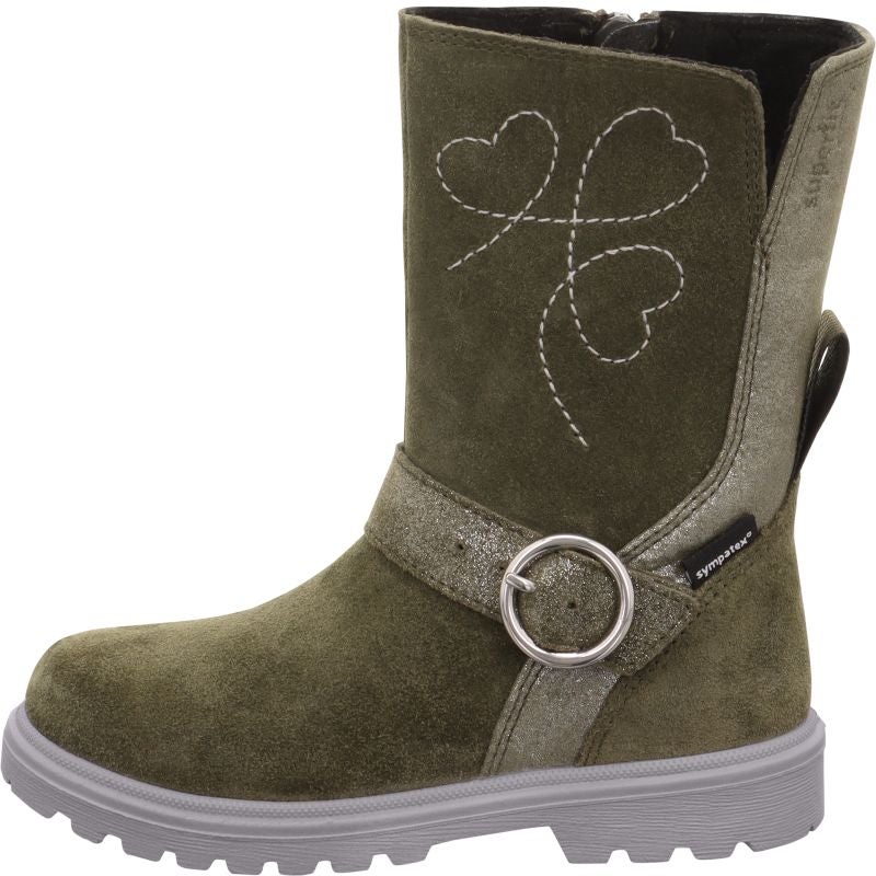 Superfit SPIRIT Girls Boot - Material: Leather/Textil in Green