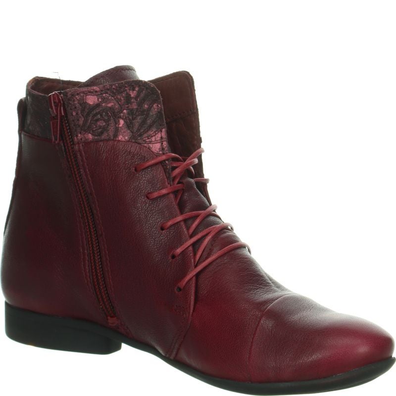 Think! GUAD2 Damen Stiefelette - Material: Leder in Rot