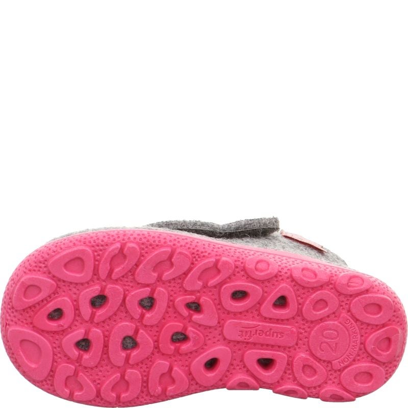 Superfit HAPPY OCTI Girls Slipper - Material: Textile in Grey