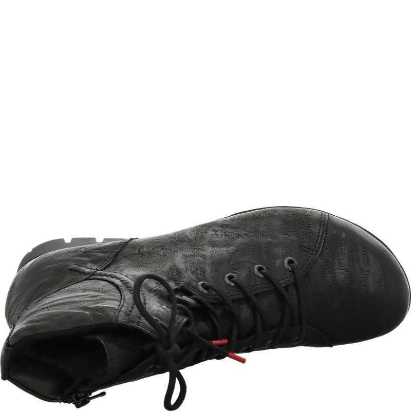 Think! MENSCHA Damen Stiefelette - Material: Leder in Schwarz