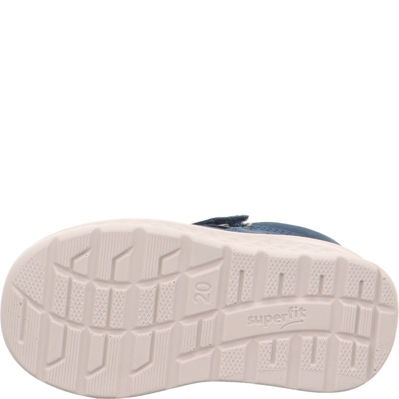 Superfit BREEZE Boys Sneakers high - Material: Leather in Blue