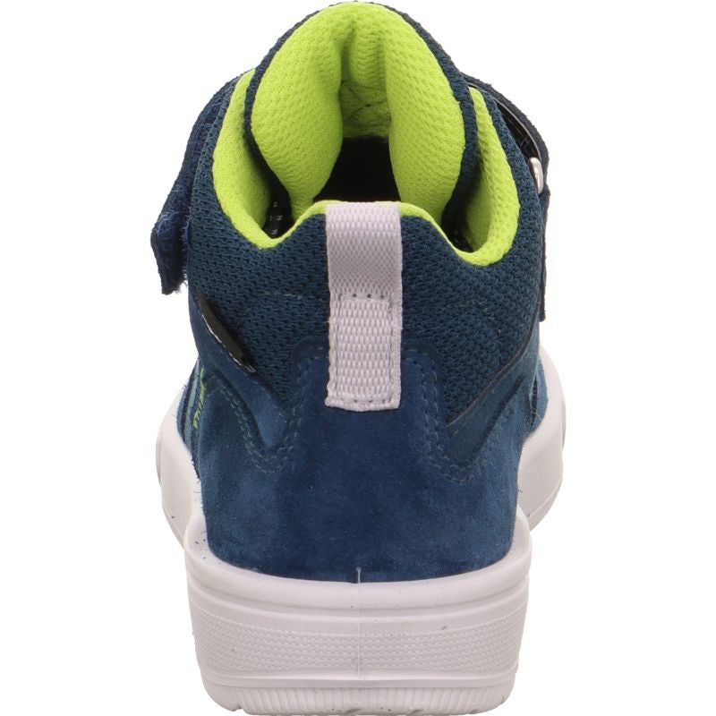 Superfit MAVERICK Jungen Sneaker high - Material: Leder/Sonstiges Material/Textil in Blau