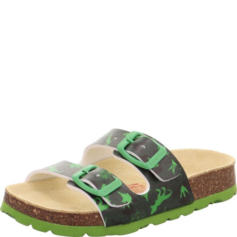 Superfit FUSSBETTPANTOFFEL Boys Slipper - Material: Sonstiges Material in Green