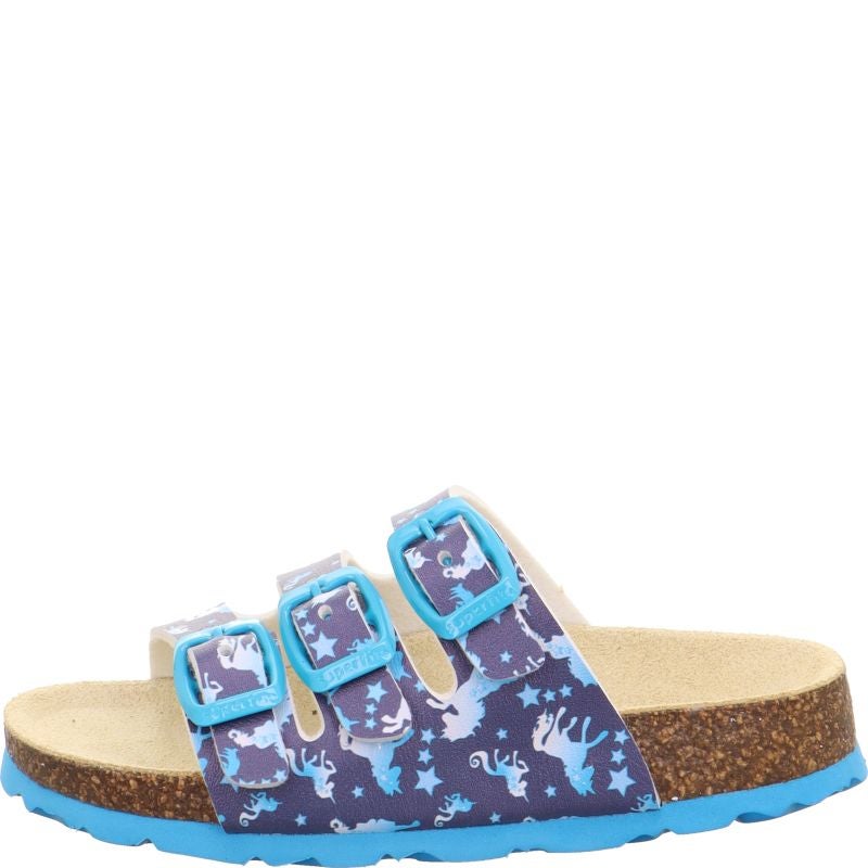 Superfit FUSSBETTPANTOFFEL Girls Slipper - Material: Sonstiges Material in Blue