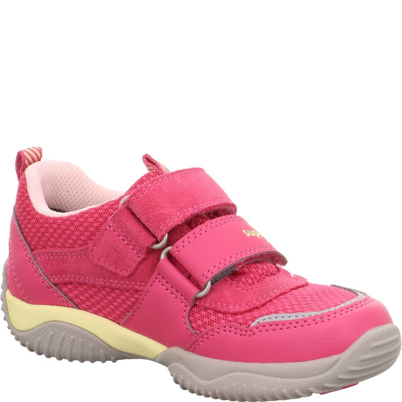 Superfit STORM Girls Sneakers low - Material: Leder/Sonstiges Material/Texti in Pink